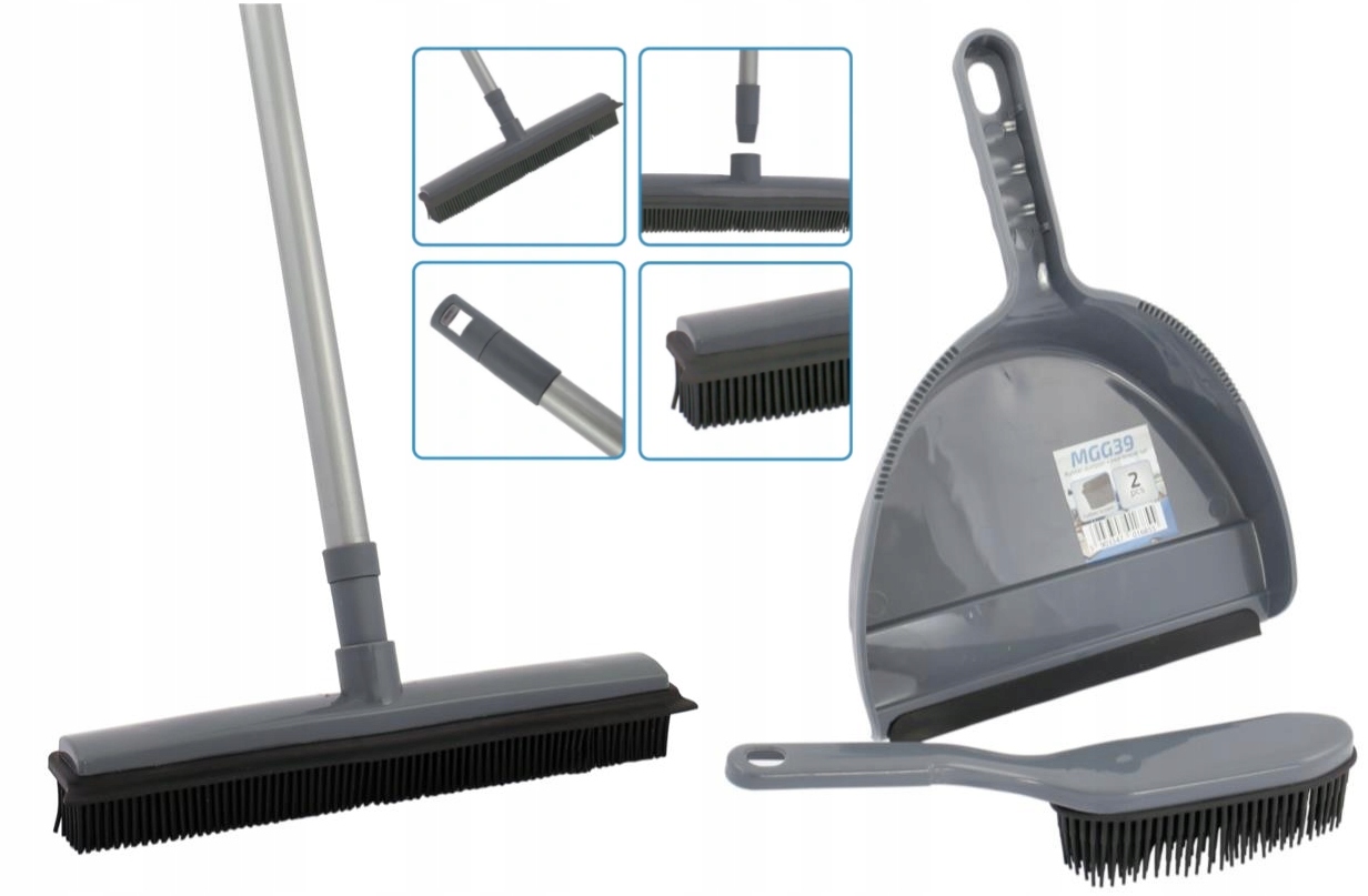 

Miotła Gumowa Fryzjerska Szufelka Zmiotka Włosów