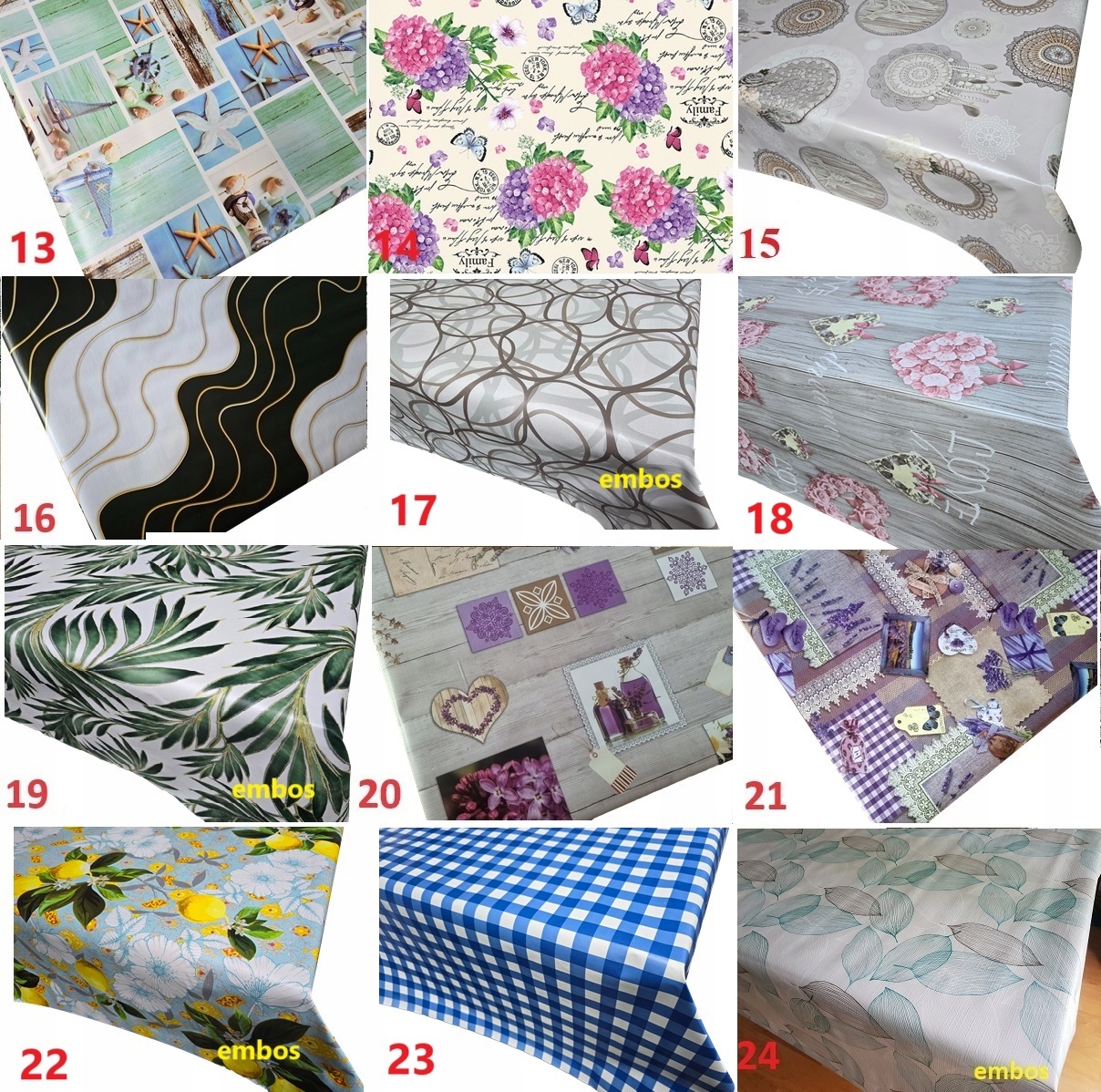 CERATA OBRUS DUŻY WYBÓR 156 WZORÓW 90x140 Typ obrus