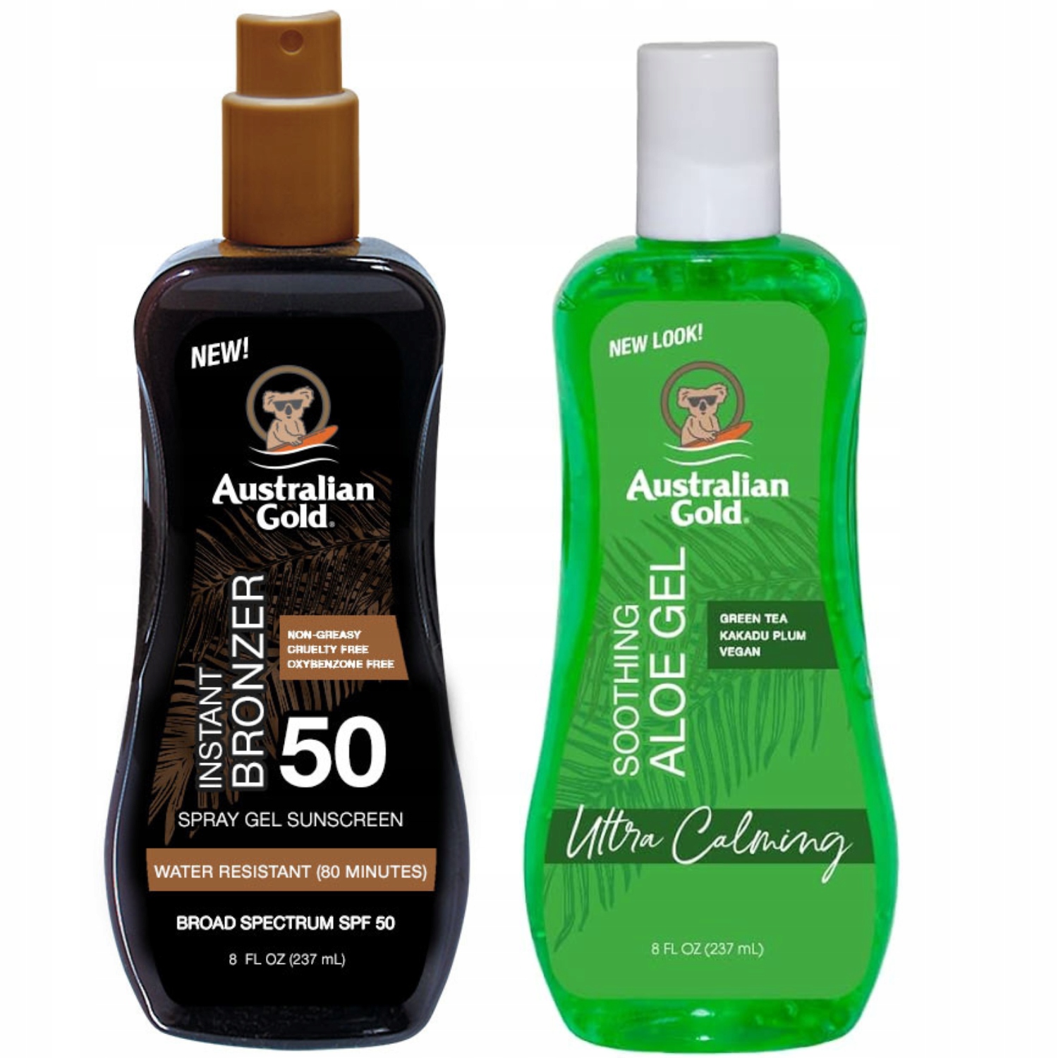 Australian Gold Gel Ve Spreji s bronzerem SPF50 Aloe po opalování