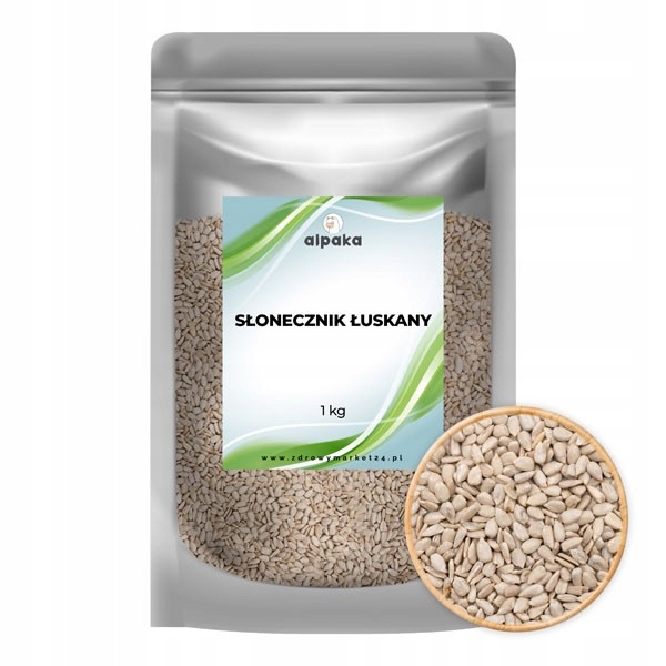 SŁONECZNIK ŁUSKANY 1kg NASIONA PESTKI