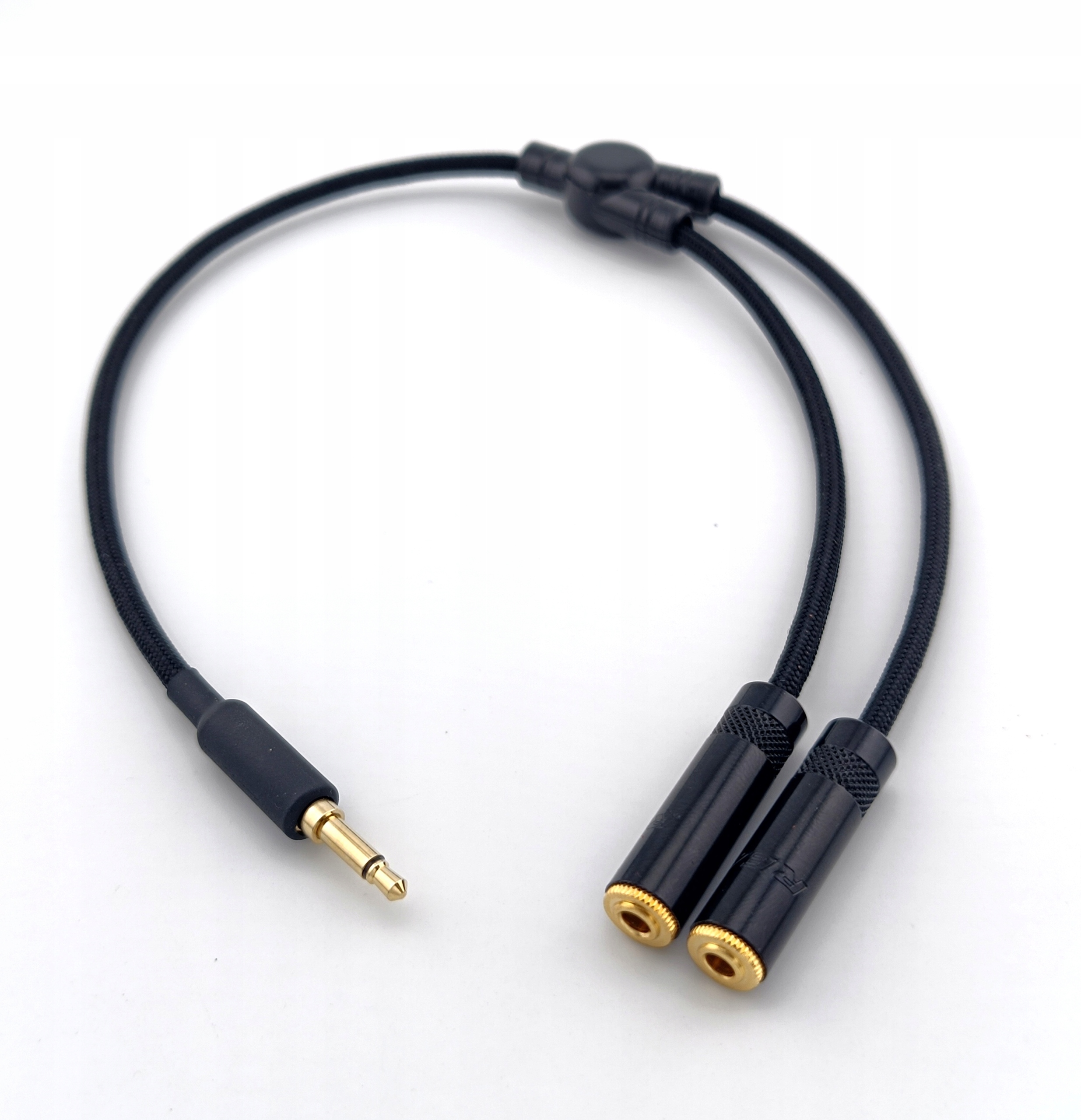 Trigger rozdzielacz ręcznie wykonany jack 3,5mm 2 x gniazdo 3,5mm 50cm