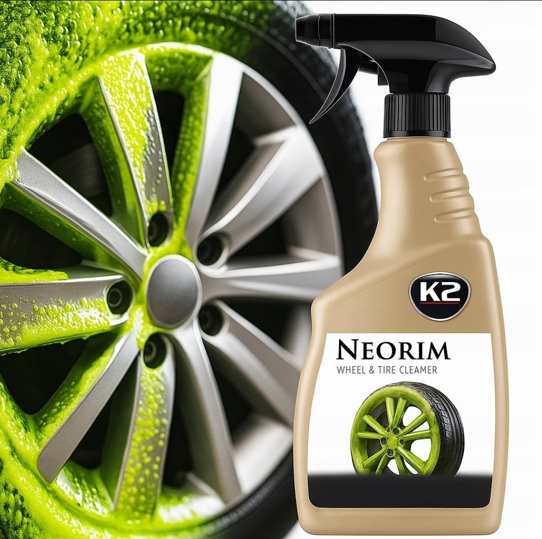 Preparat do Czyszczenia Mycia Felg Samochodu K2 Neorim Neonowy jak Roton.