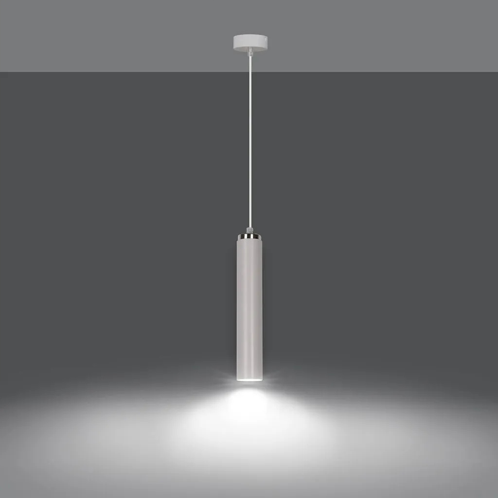Závěsná lampa Luna bílá 1-bodová 955/1