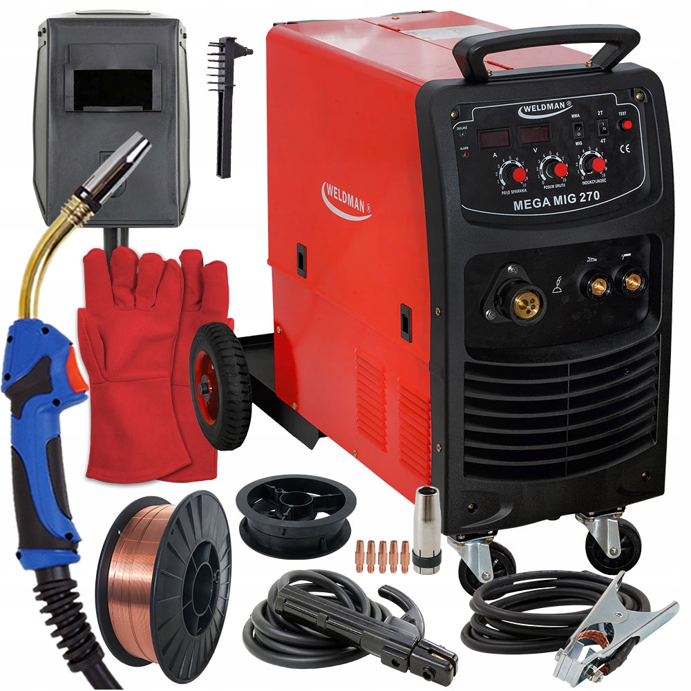 

Spawarka Mig 270 Mma Mag Igbt Migomat 4R zestaw