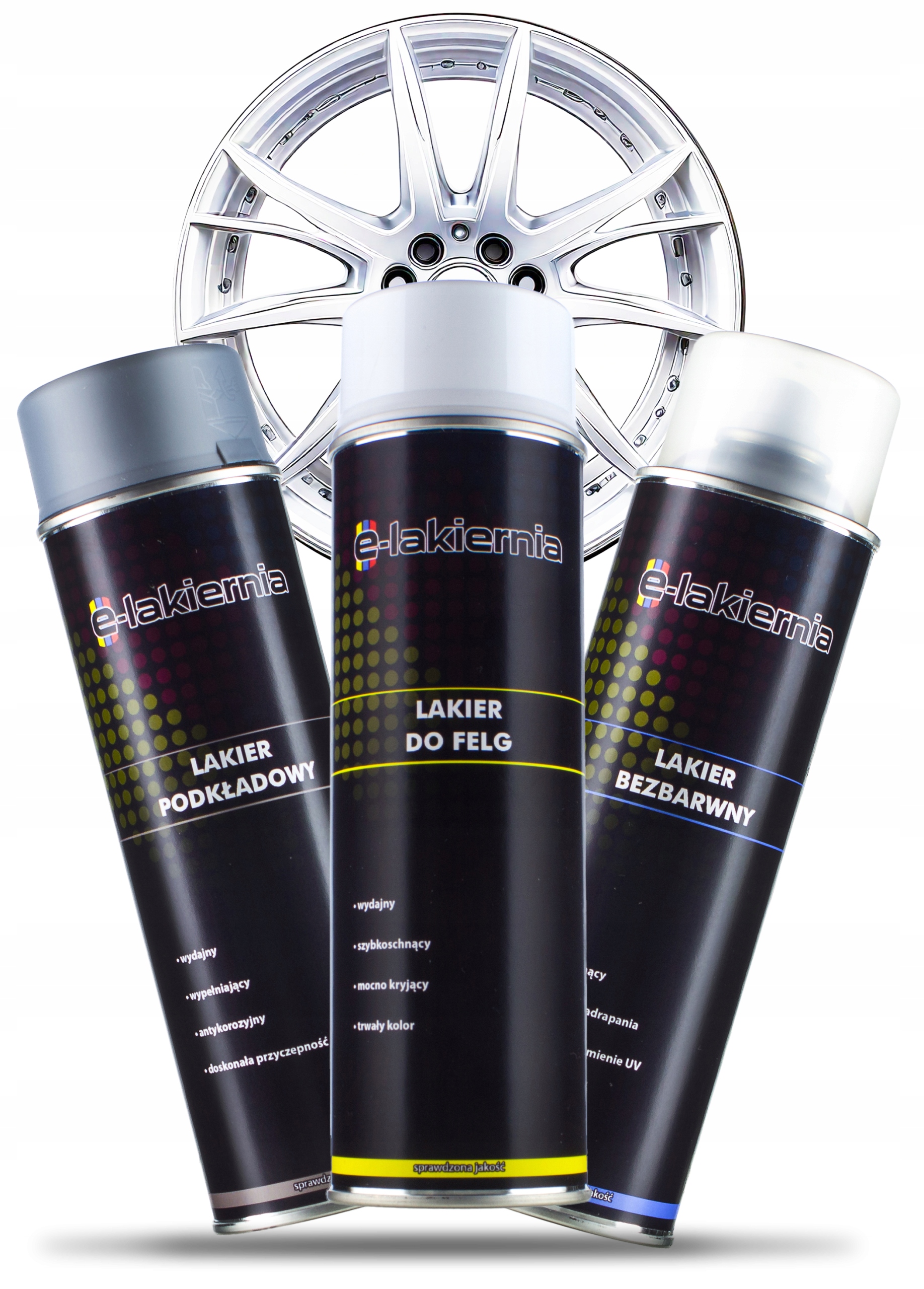 Zestaw Do Renowacji Felg 3 x 500ML Biały
