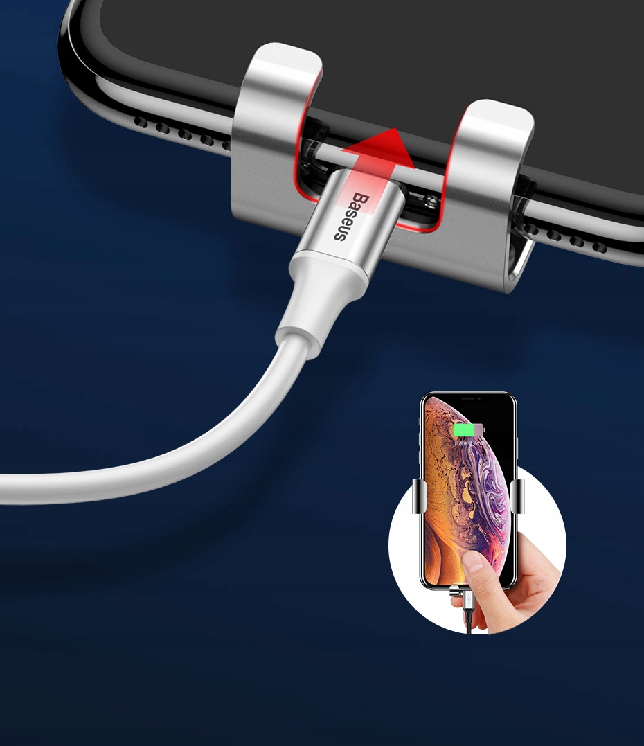 UCHWYT GRAWITACYJNY BASEUS METAL AGE DO SLOTU CD Kolor srebrny