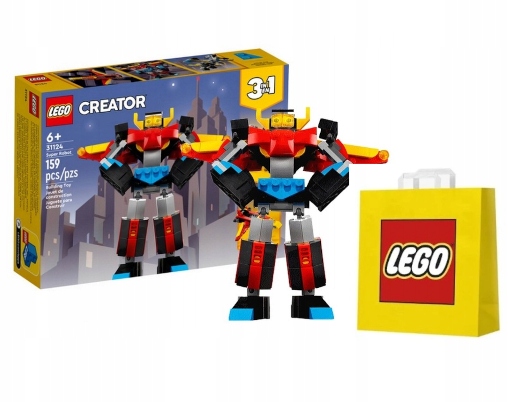 LEGO Creator 3 w 1 31124 Super Robot + torebka prezentowa