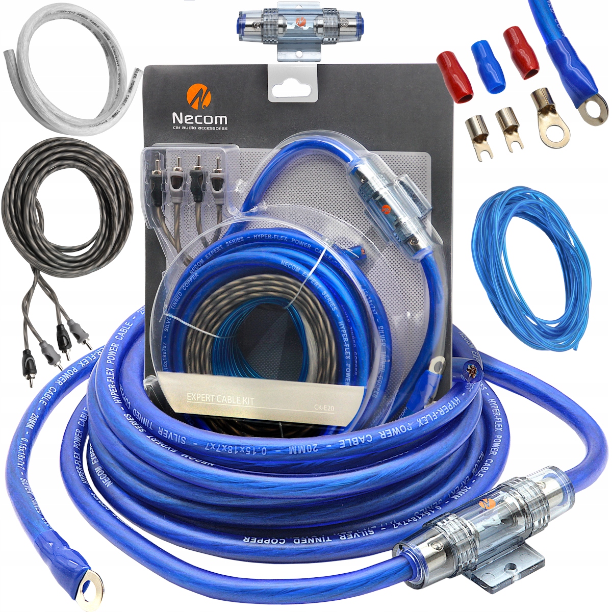 NECOM KABLE DO WZMACNIACZA BEZPIECZNIK 20 mm2