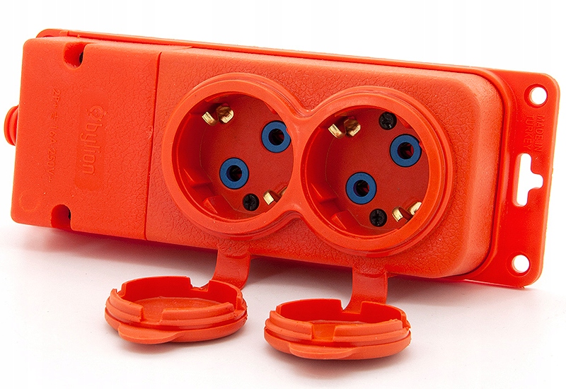 

Dwójnik Gumowy Listwa Gniazdo Gumowe Rozgałęźnik