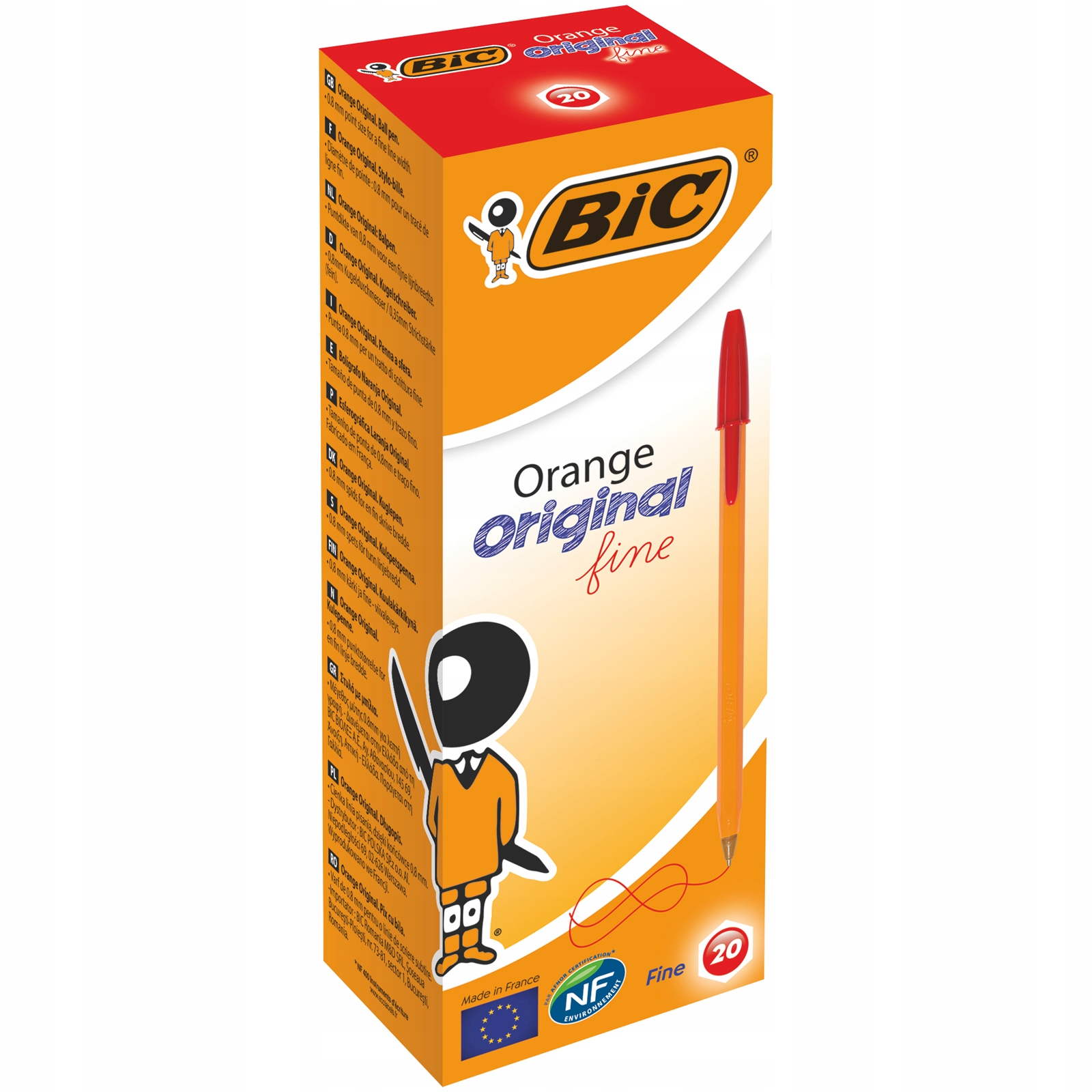 

Długopis Bic Orange Original Fine czerwony 20szt
