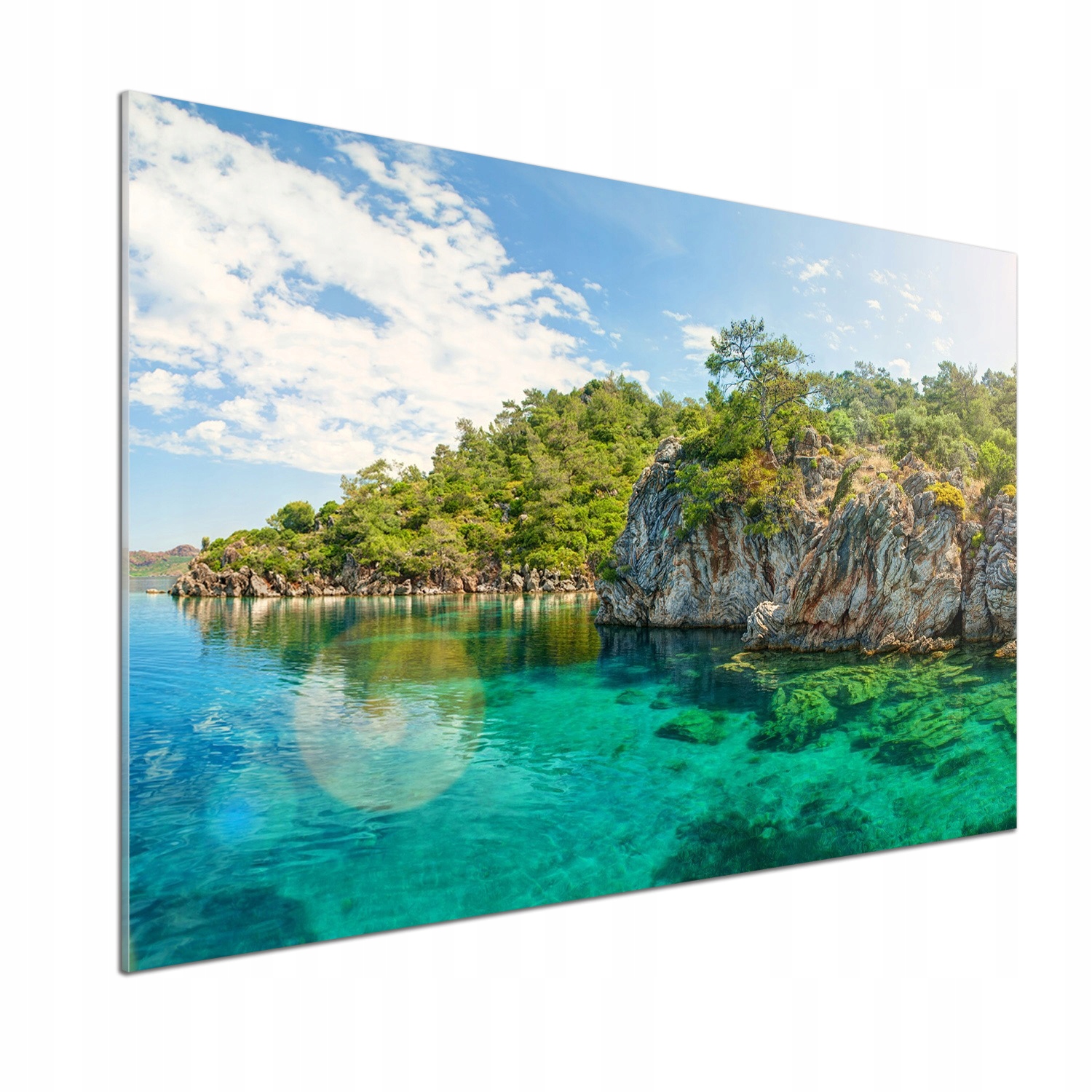 Panel do kuchyně Modrá laguna 100 x 70 cm Lepidlo