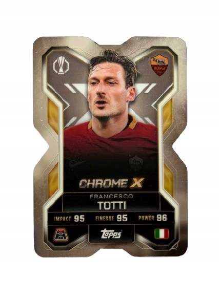 Match Attax Extra 2025/26 2026 Chrome X CX 8 Francesco Totti Roma