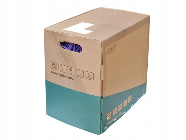 Przewód skrętka U/utp kat.6 drut AWG23 Lsoh Dca 305m Digitus