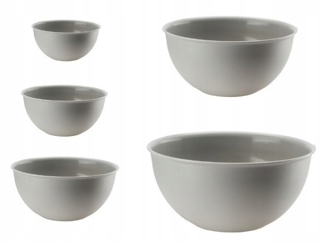 

Zestaw 5 misek kuchennych Molly szary
