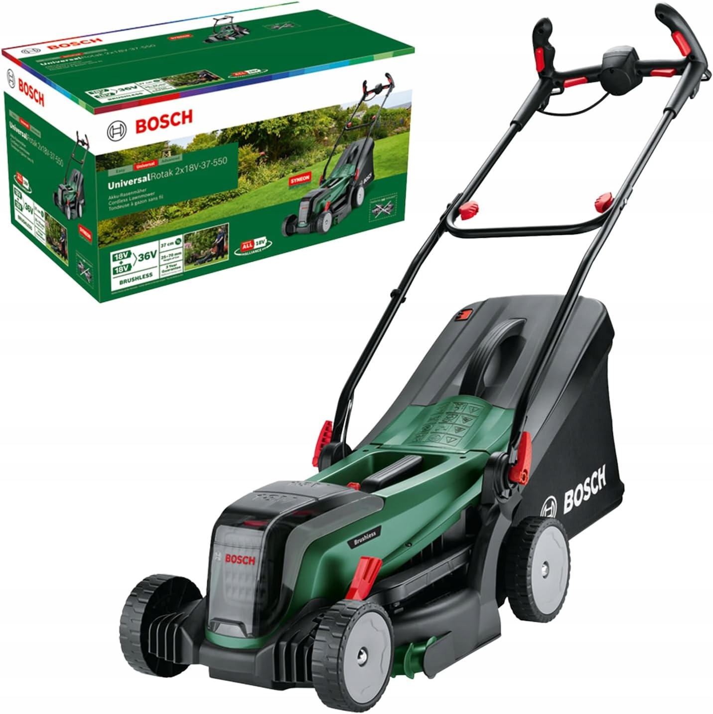 Akumulátorová Kosačka Bosch Universalrotak 2x18v-37-550 40L 06008B9E01