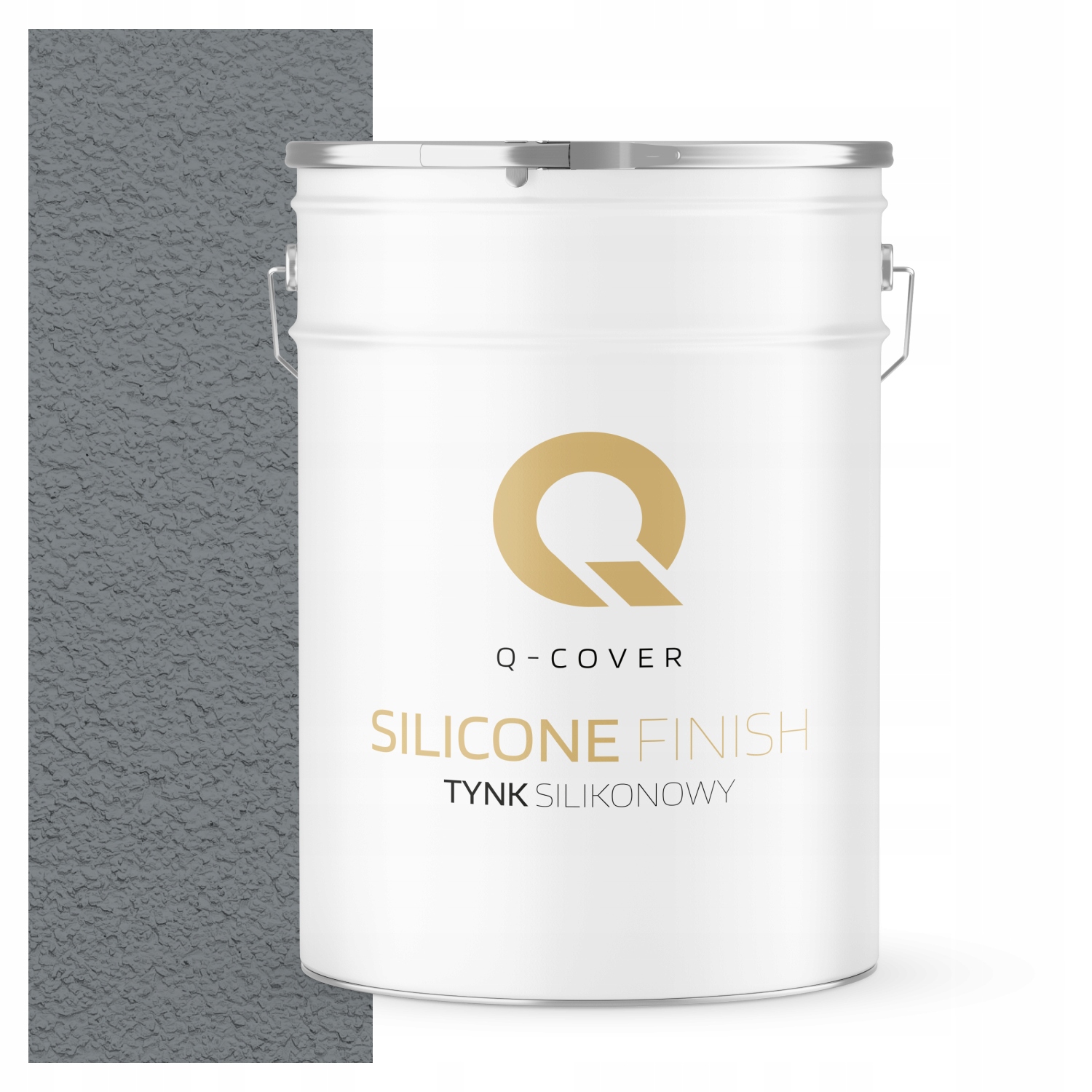 Silikonová Omítka Šedá Tmavá S Modrou F255 25 Kg Granulace 3.0 mm