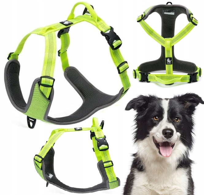 Levně Reflexní Postroje Pro Psa Easy Walk, Silné, Truelove, Žluté, M