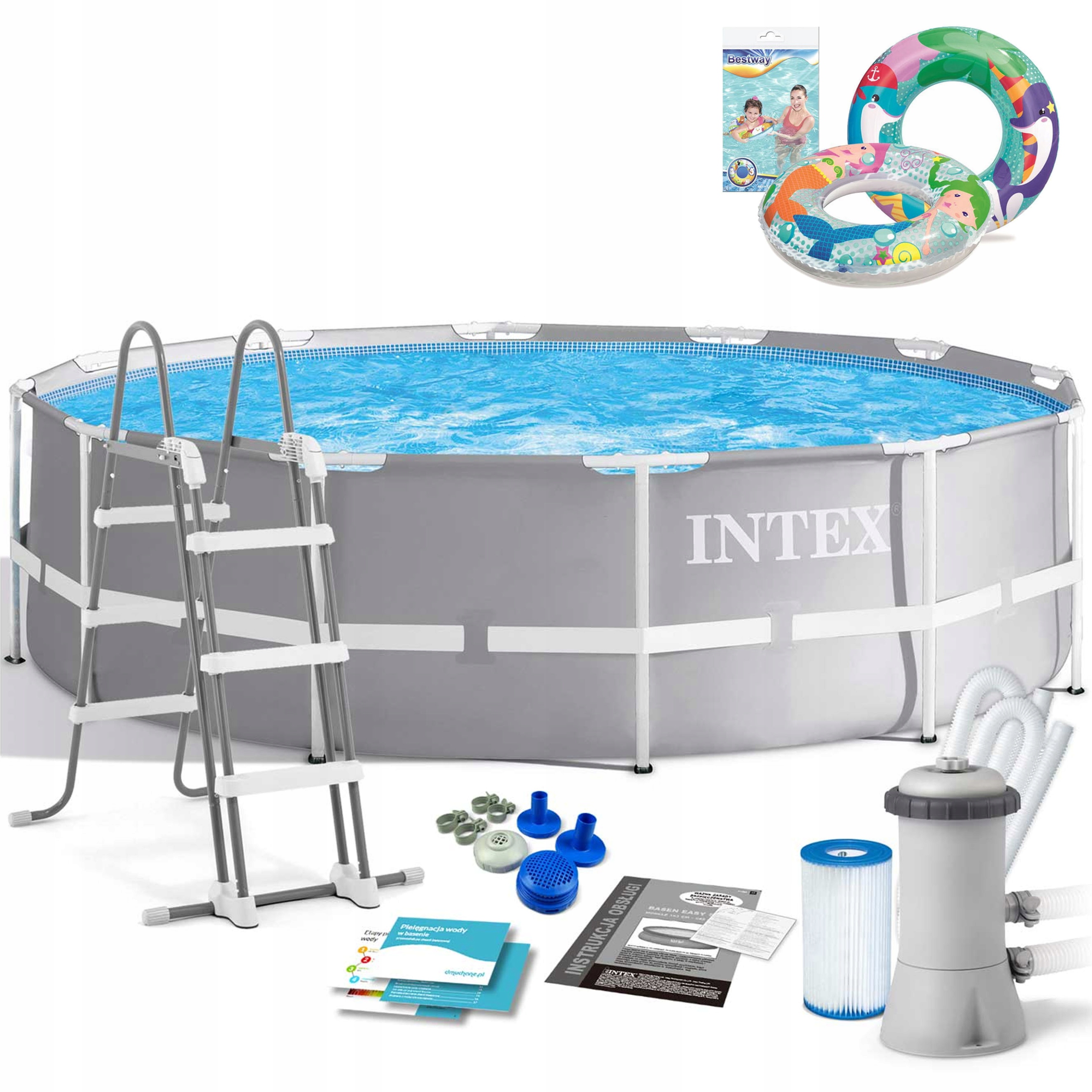 

10w1 Basen Stelażowy 366x99 Intex 26716