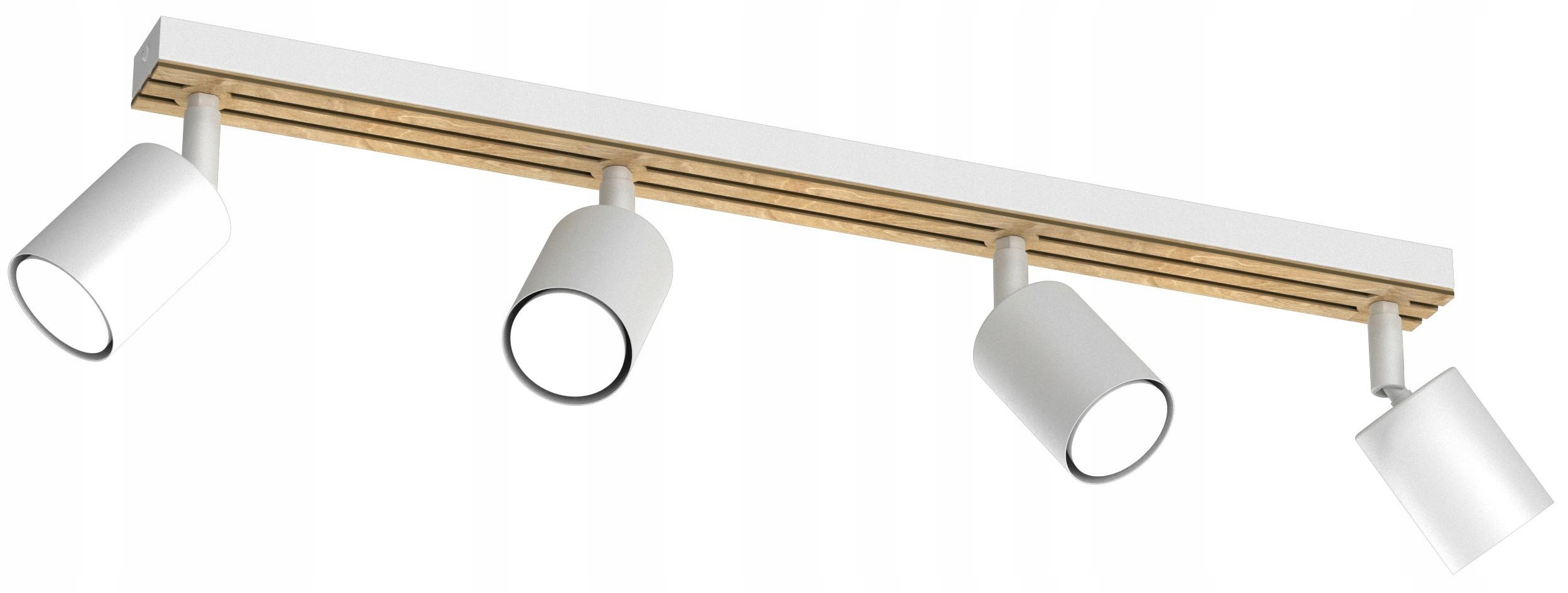 Stropná lampa Spot Terra Biela Hnedá Pohyblivé Tienidlá Reflektor S Lamelami