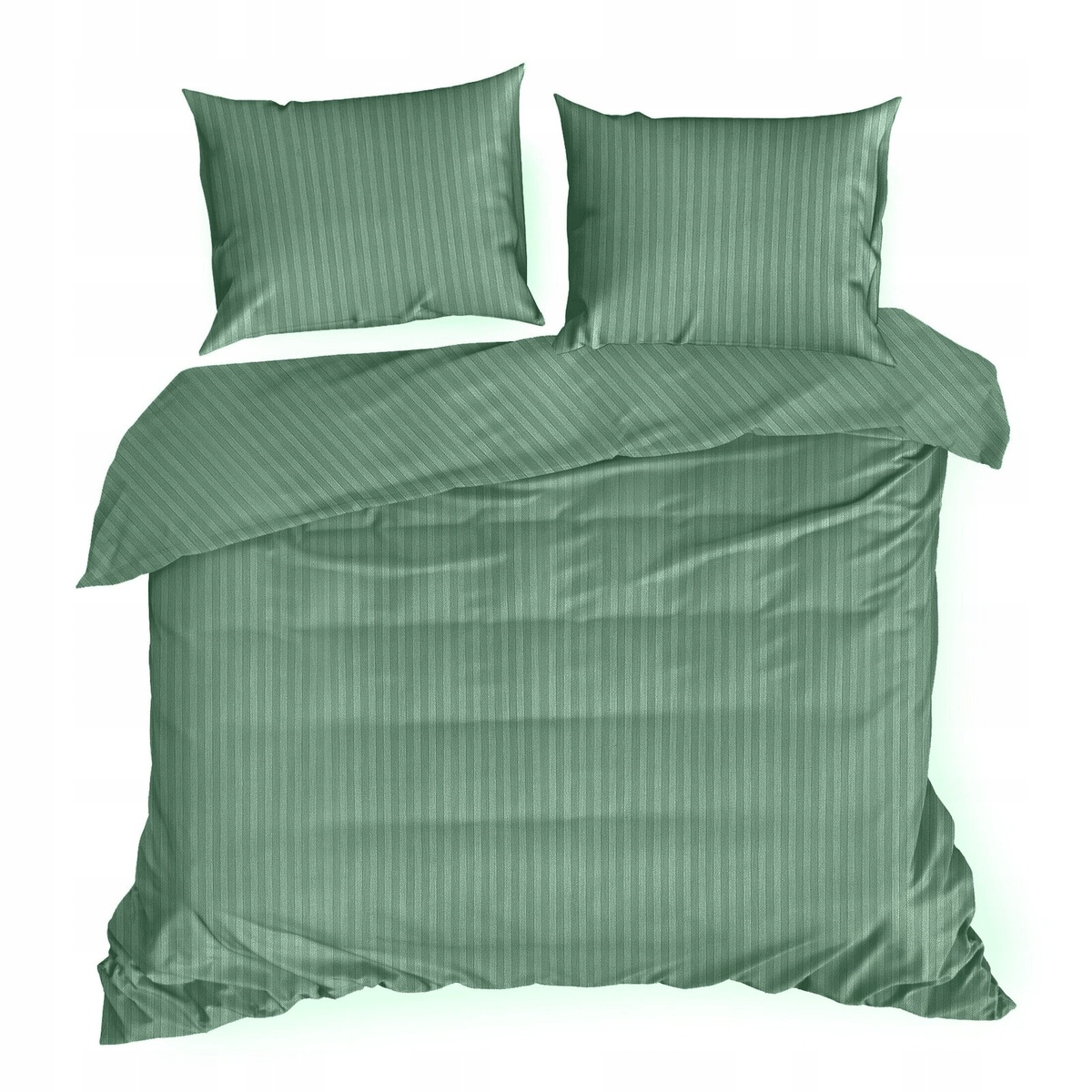 Povlečení 160x200 3 dílů povlečení 70x80 Bavlněný satén Vera Máta