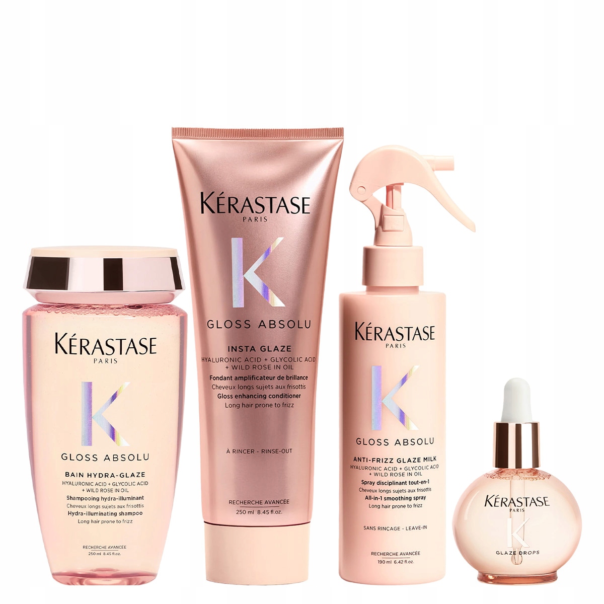 Gloss Absolu szampon + odżywka + mleczko + olejek – zestaw