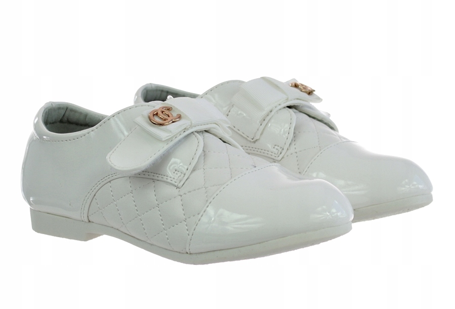 

Balerinki Buty Komunijne Półbuty Białe 5990 roz. 2