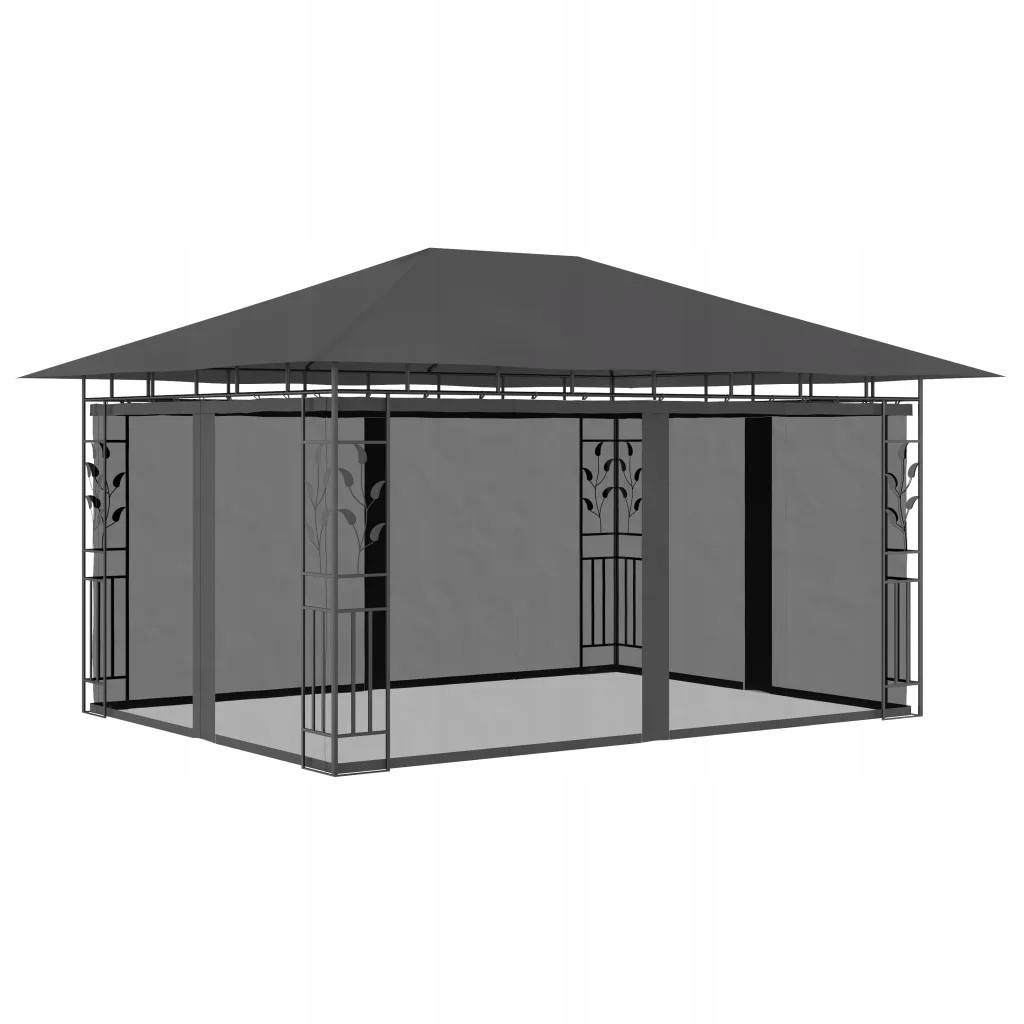 ALTANA PERGOLA NAMIOT OGRODOWY MOSKITIERA ZADASZENIE LAMPKI LED 4x3x2,73 cm Typ wolnostojące