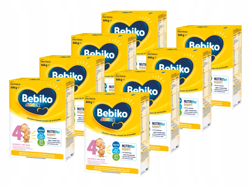 Bebiko Junior 4 Odżywcza formuła ZESTAW 8x600g