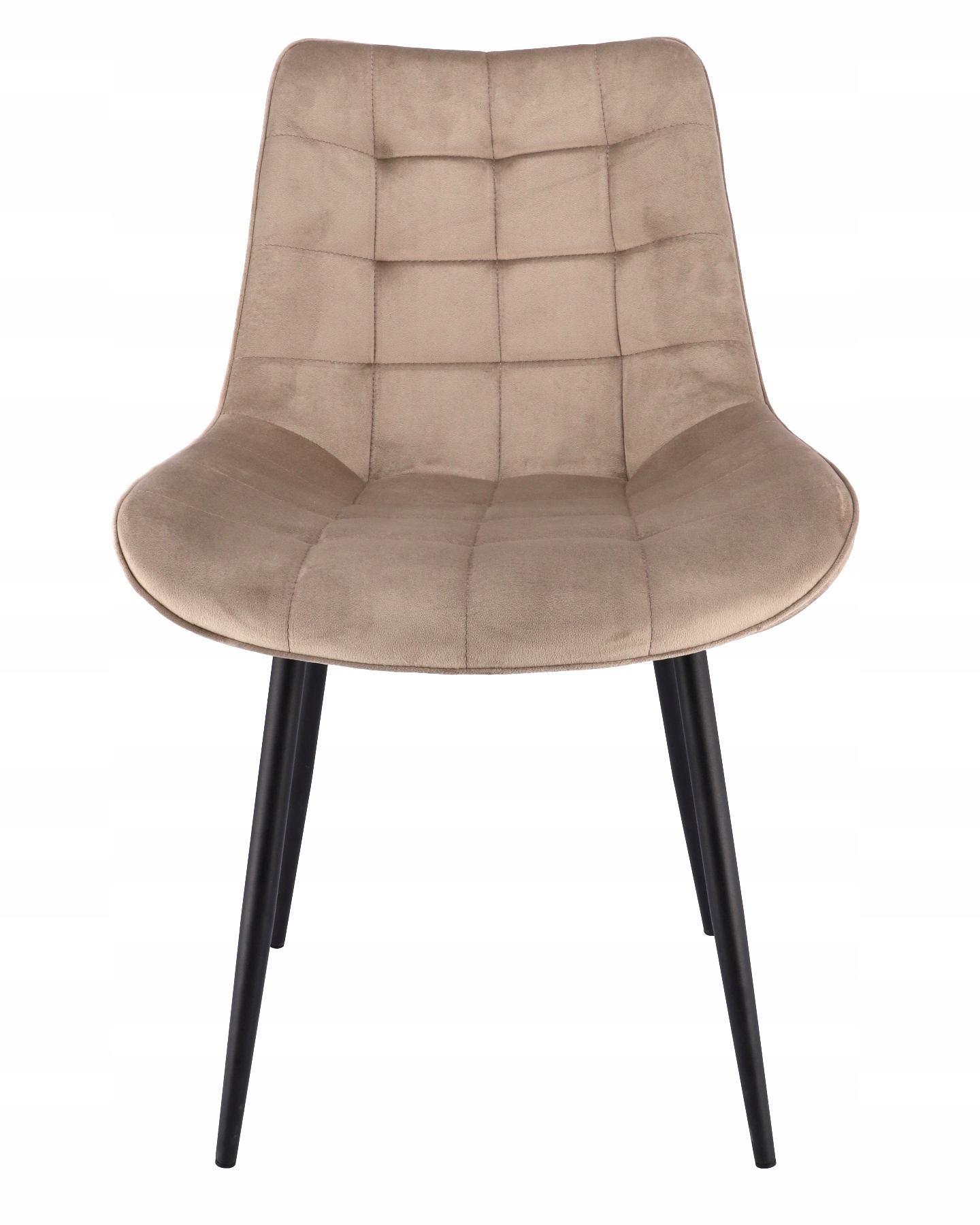 KRZESŁO tapicerowane pikowane salonu jadalni WELUR Szerokość mebla 53 cm