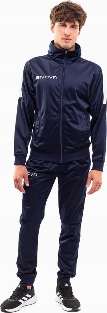 Teplákovka Givova Tuta Revolution Granátově Bílý TR033 0403 r XL