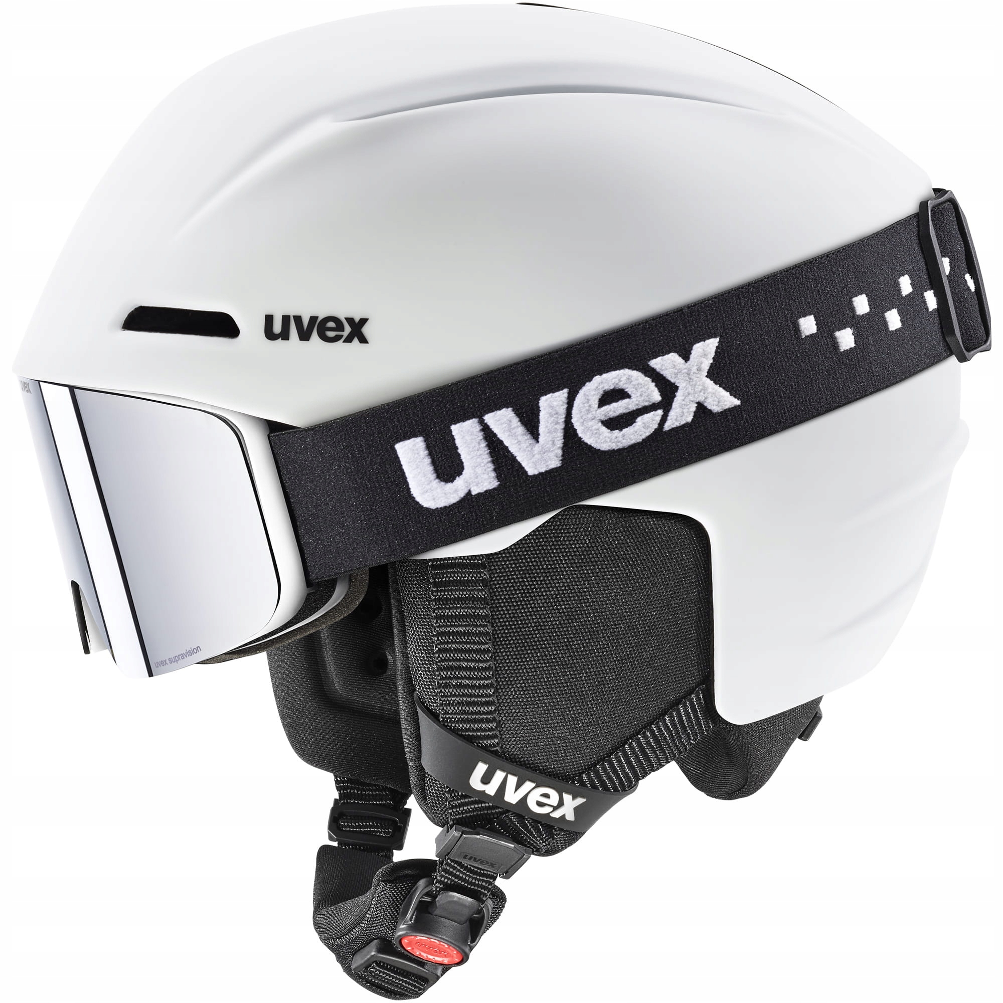 Juniorská lyžařská přilba Uvex Viti Set White Matt S 51-55 cm