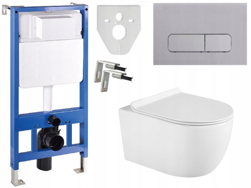 MEXEN STELAŻ WC MISKA CARMEN RIMLESS PRZYCISK