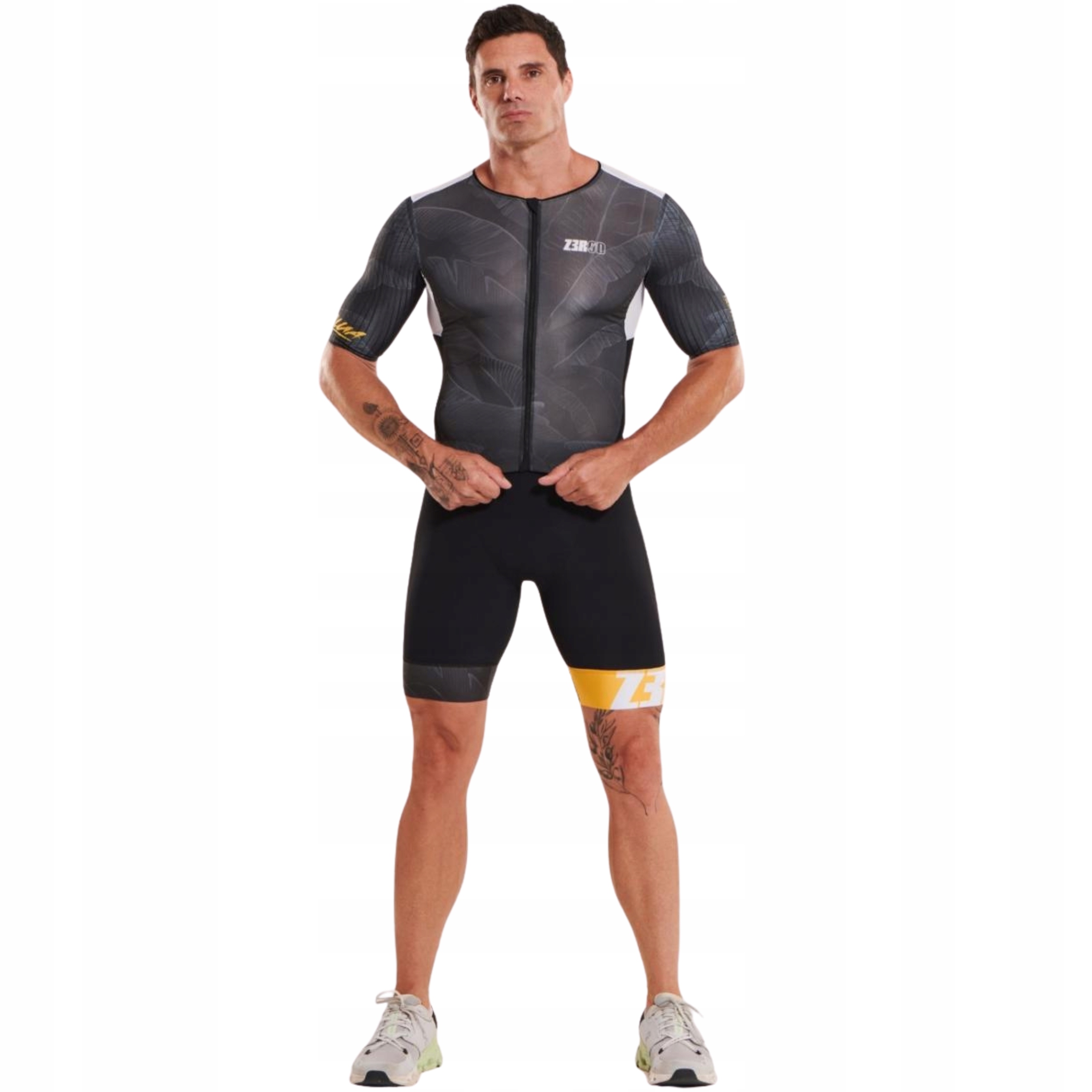 Strój Triathlonowy Męski z Żelową Wkładką Zerod Racer Tt Suit Kailua XXL