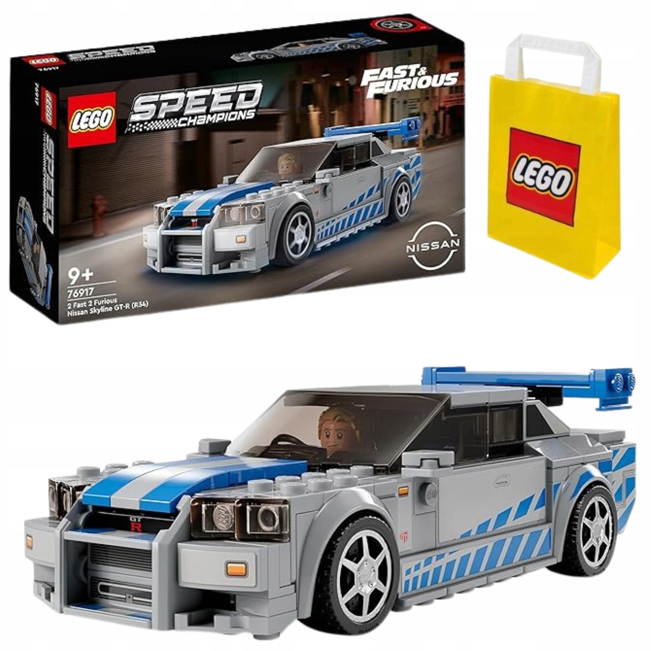 Lego Speed Champions 76917 Nissan Skyline Gt-r stavebnice Lego taška Dárek