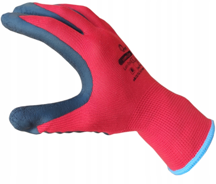 RĘKAWICE RĘKAWICZKI ROBOCZE MOCNE LATEKSOWE 8 Długość krótkie