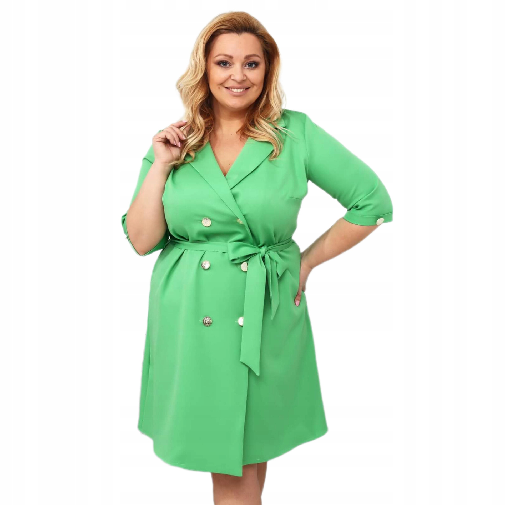 Šaty námořnická plus size 46 zelená