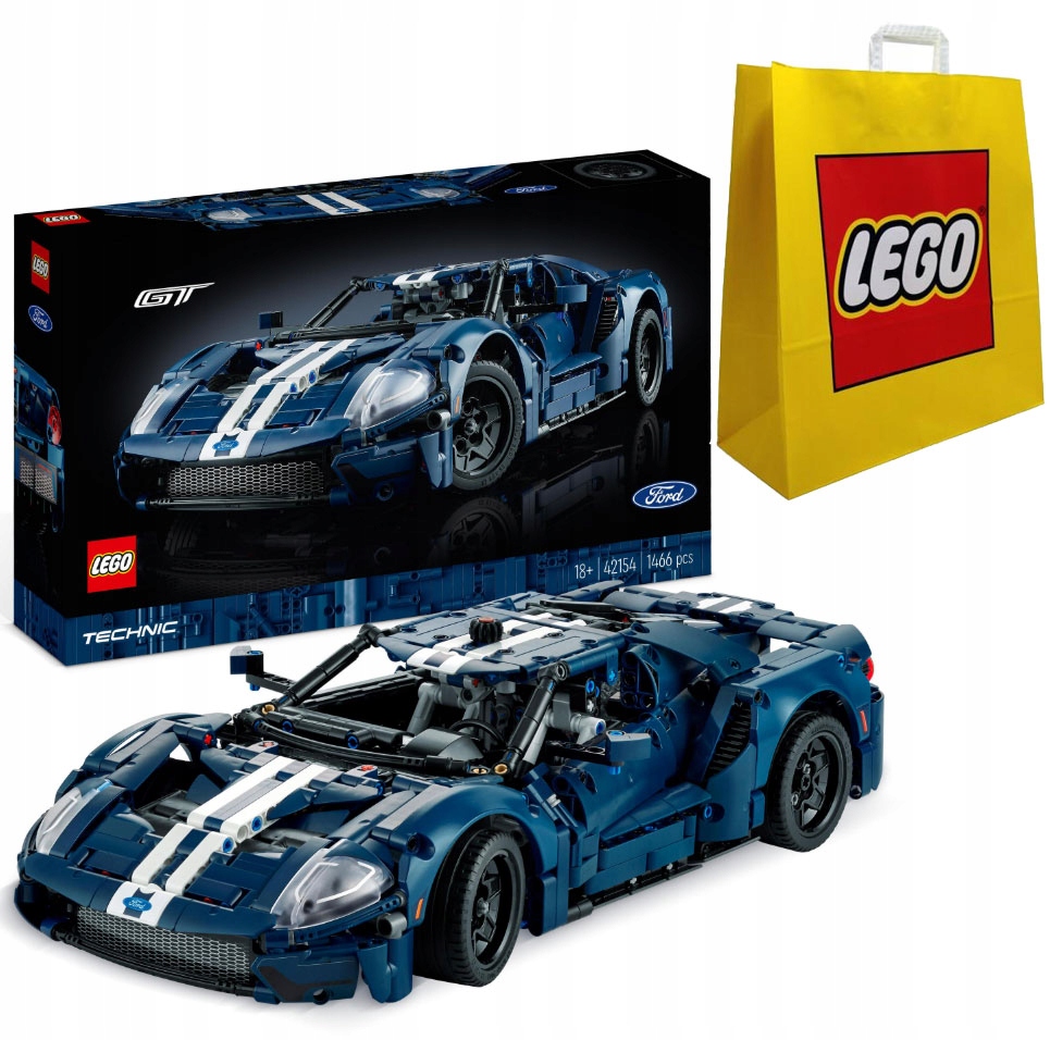 Lego Technic 42154 Ford Gt, verze z roku 2022 taška