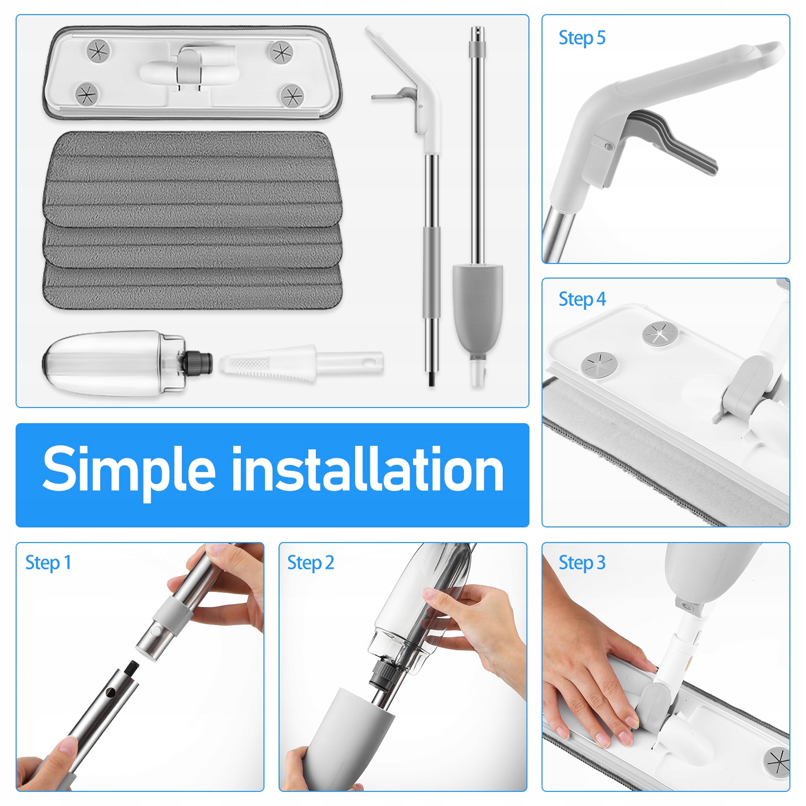 Ceramika z mopem natryskowym do kurzu Marka bez marki