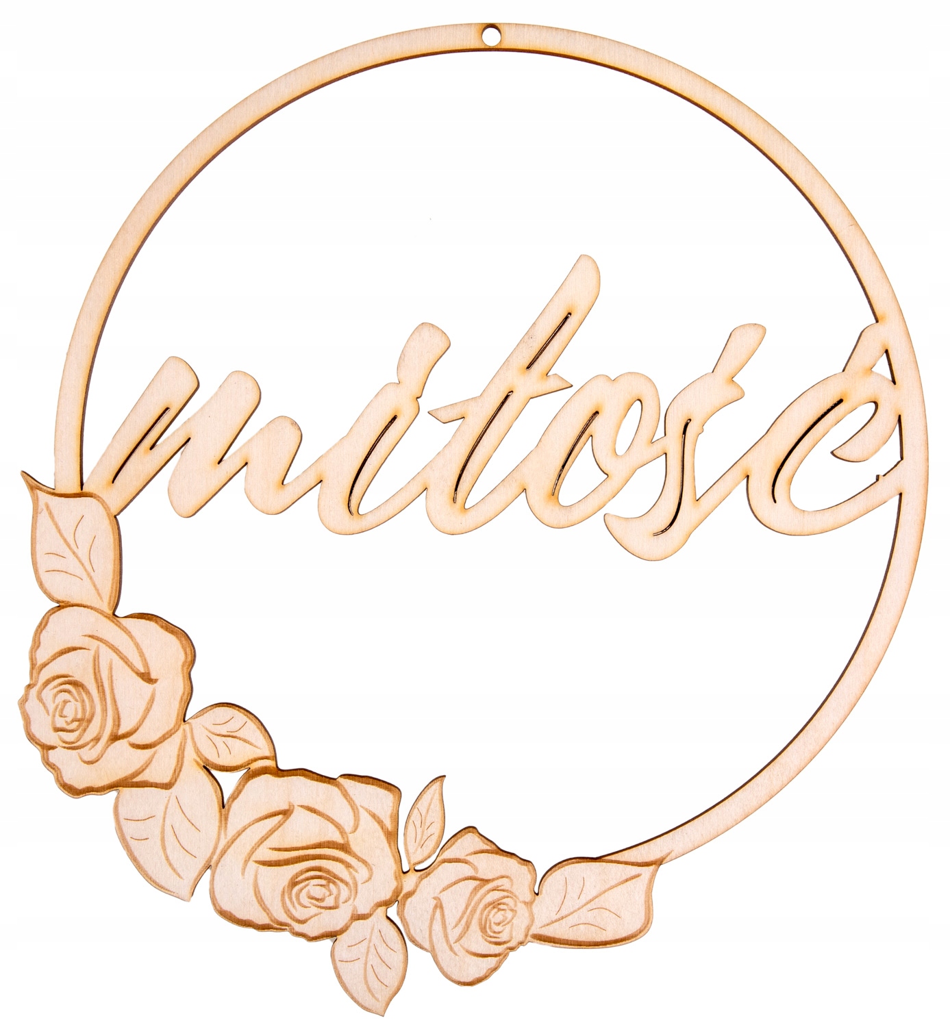 Obręcz ślubna MIŁOŚĆ RÓŻE 30cm dekoracje weselne