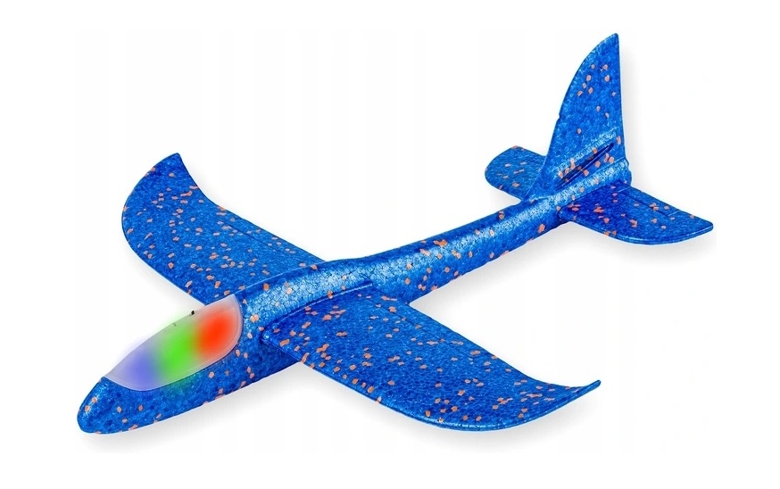DUŻY SAMOLOT ZE STYROPIANU LED SZYBOWIEC 36CM