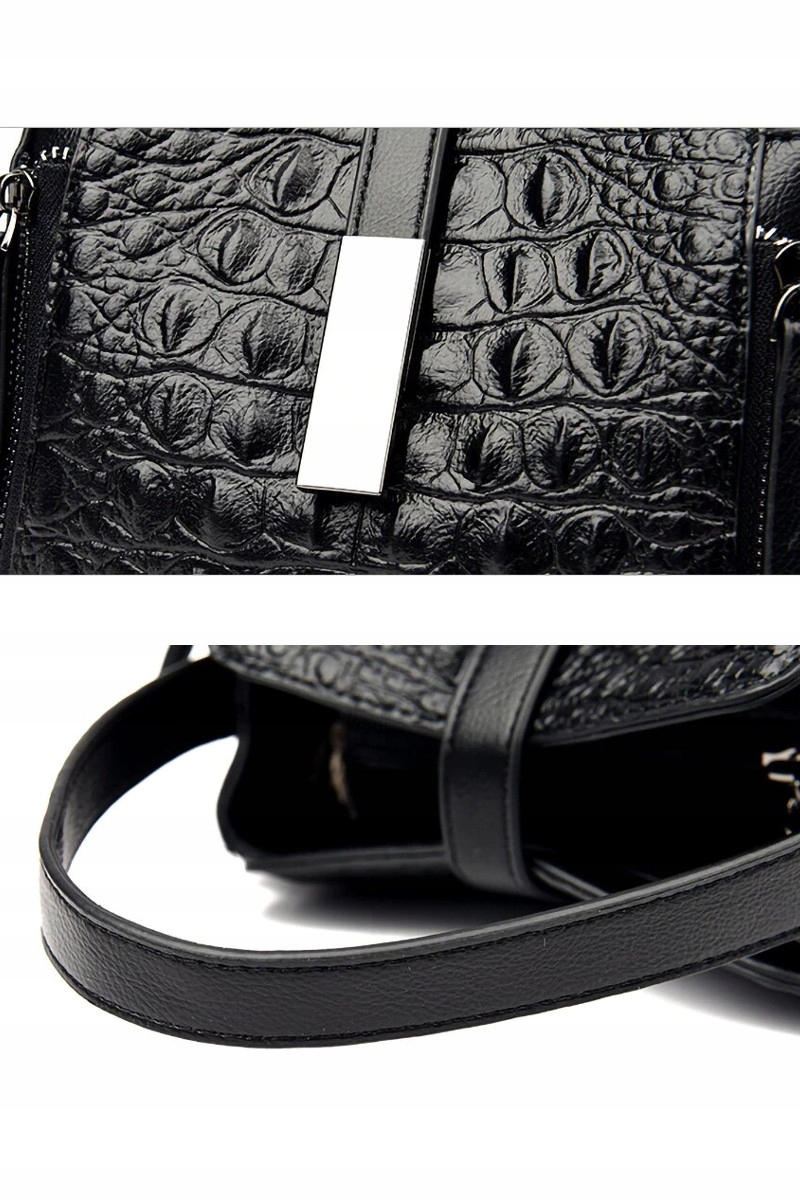 ELEGANCKA TOREBKA DAMSKA LAKIERKA KUFEREK X418 Kolor wielokolorowy