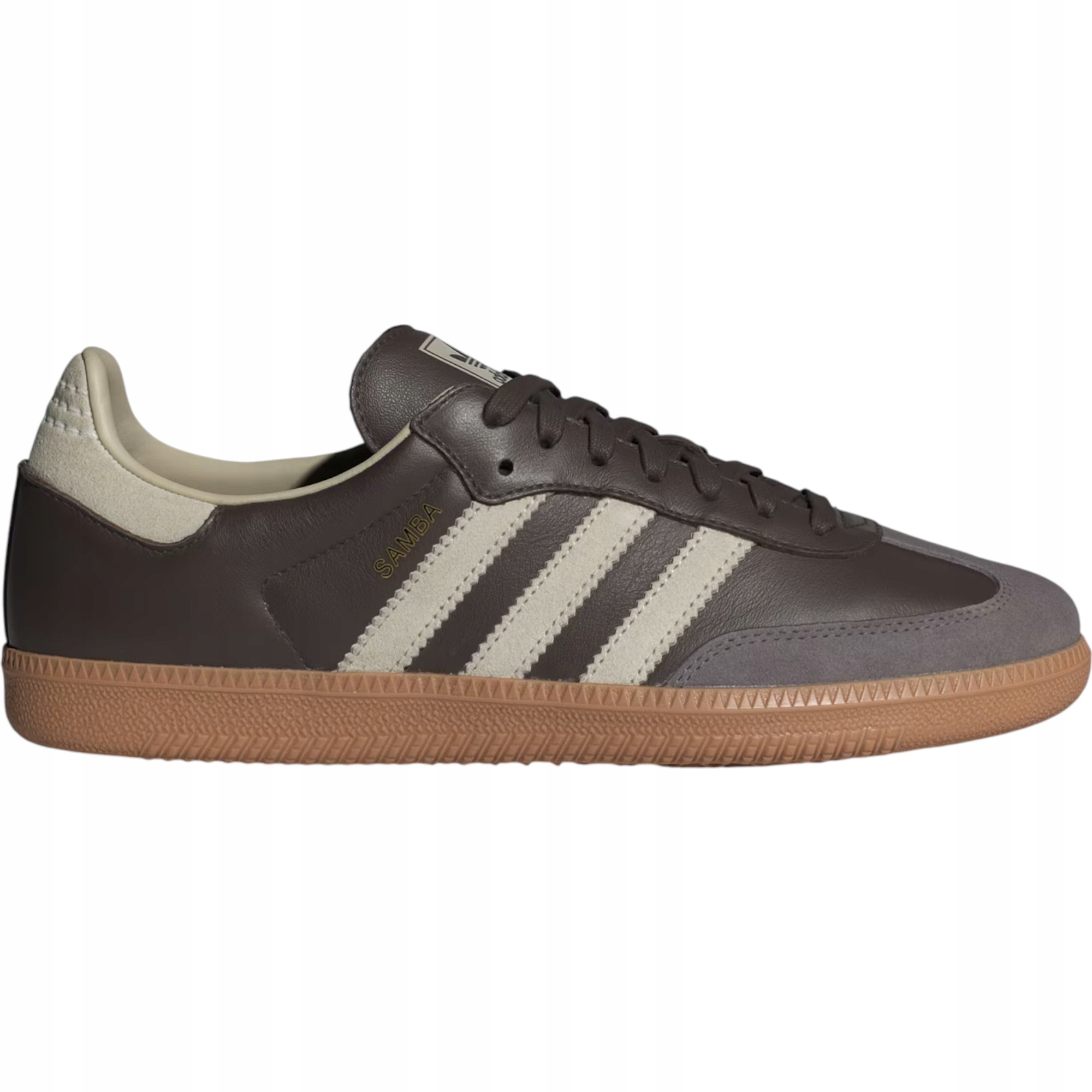 Unisexové boty Adidas Samba Og ID1481 hnědé kožené retro 40 2/3