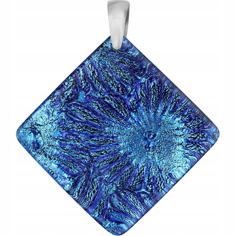 Dámský přívěsek Harf modré sklo murano