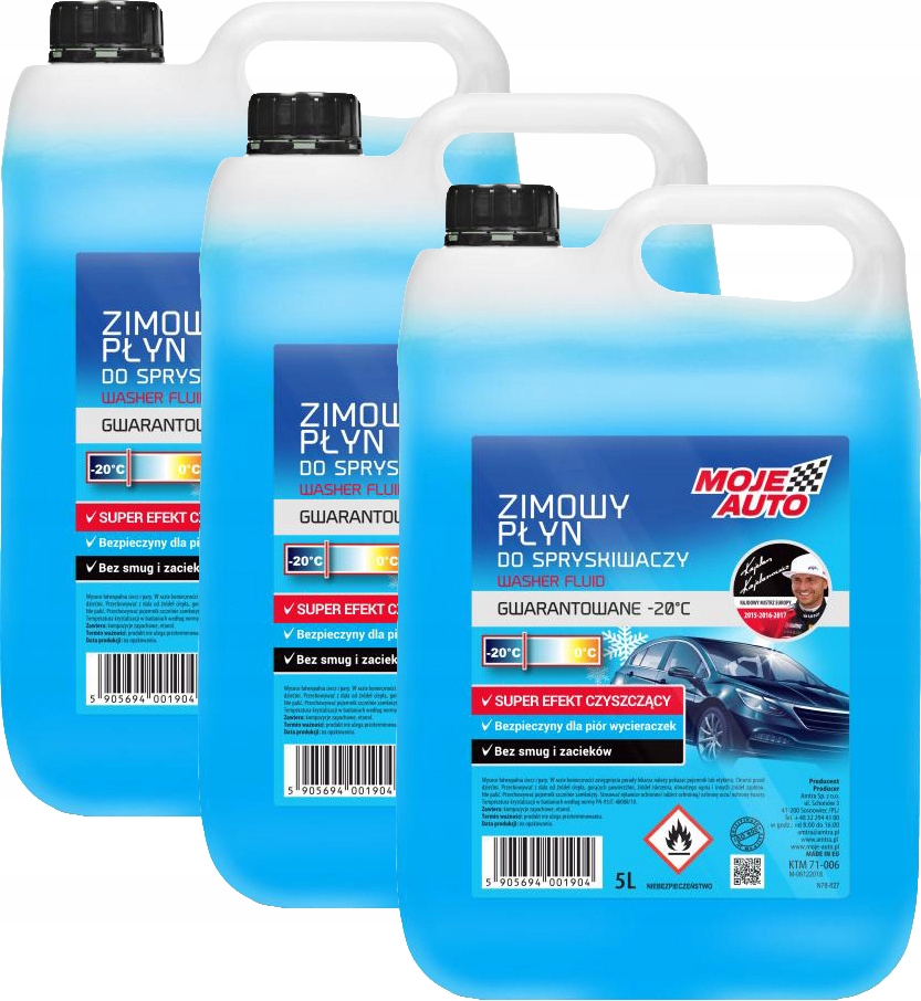 

Moje Auto Zimowy płyn do spryskiwaczy 3x5L -20°C