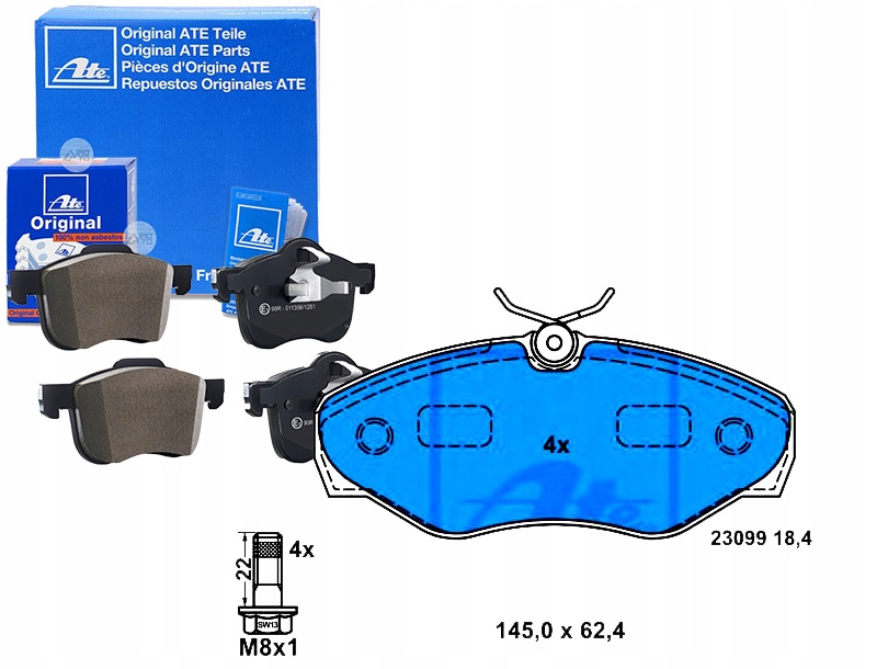 Brzdové Destičky Renault Přední Trafic 01- Vivaro A Asistent Kolize #34