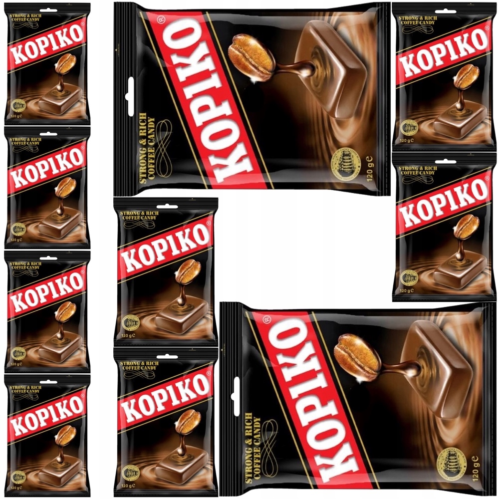 10x Cukierki Kawowe Smak Oryginalne Kawy Coffee Candy Indonezja 120g Kopiko
