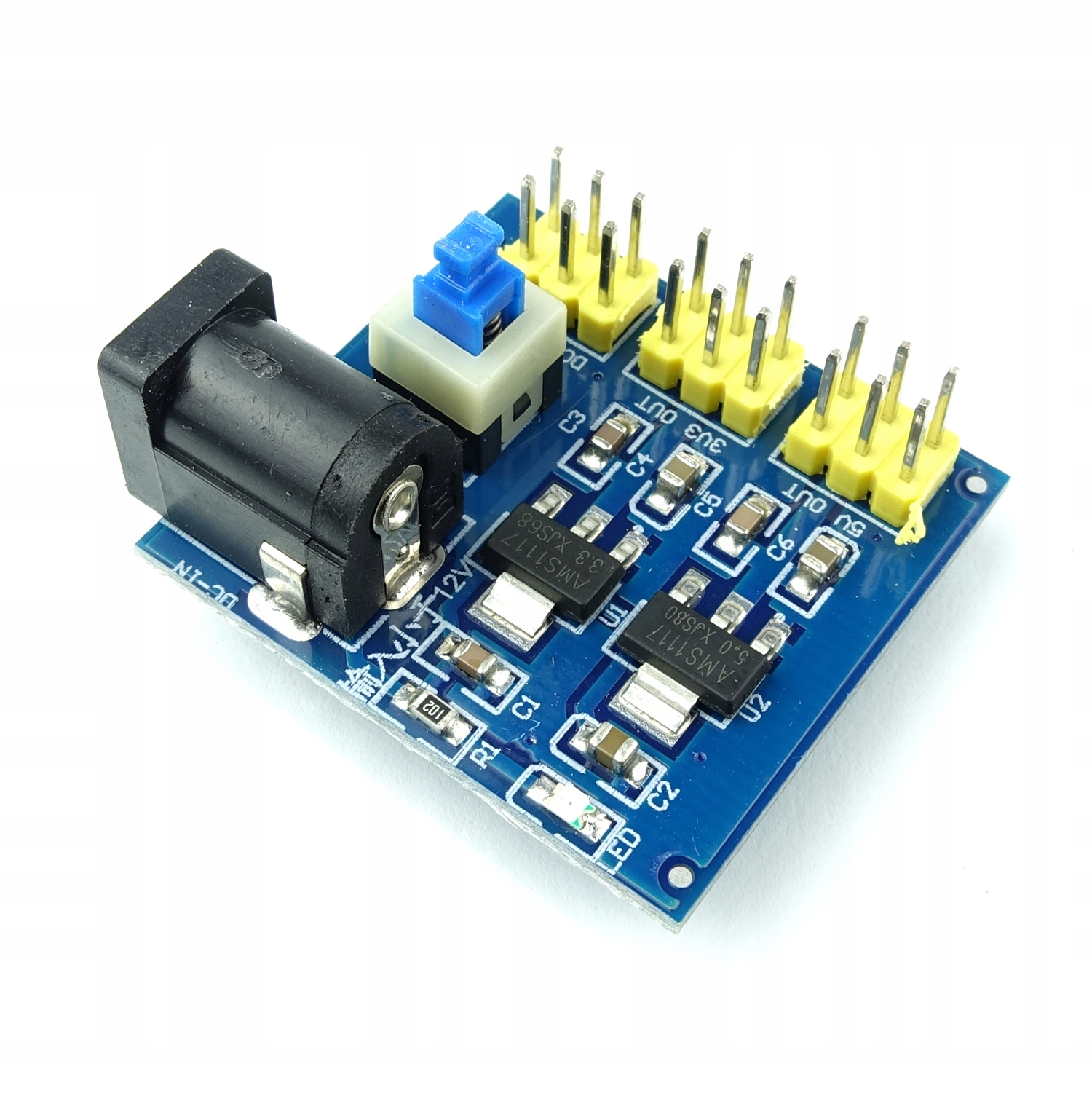 

Moduł zasilania 3.3V 5V z gniazdem DC 6V do 12V