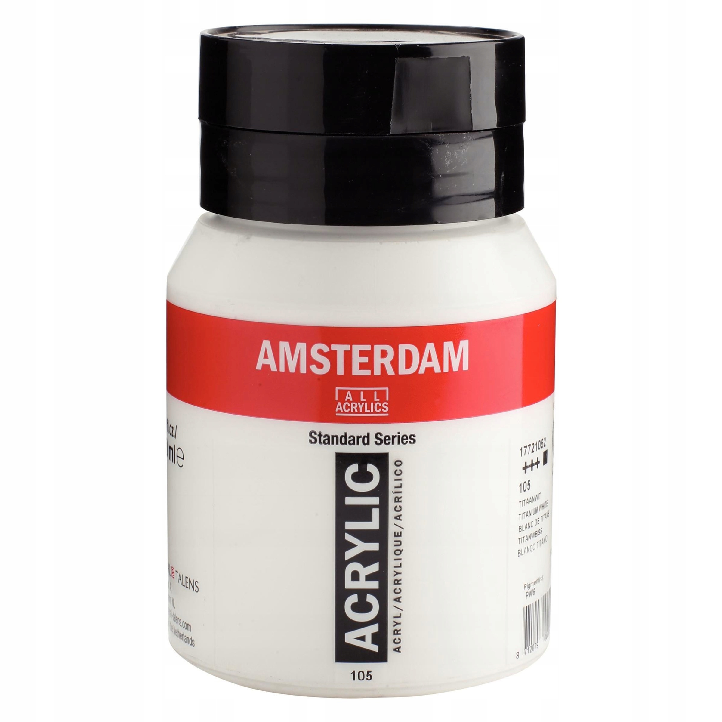 Barva akrylová Amsterdam Titanium White, 500 ml