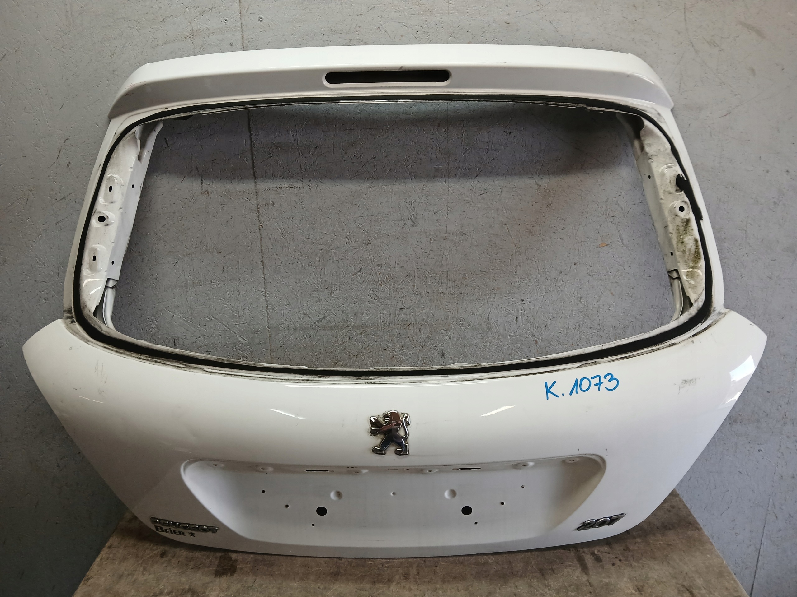heckklappe kofferraumdeckel PEUGEOT 207 HB
