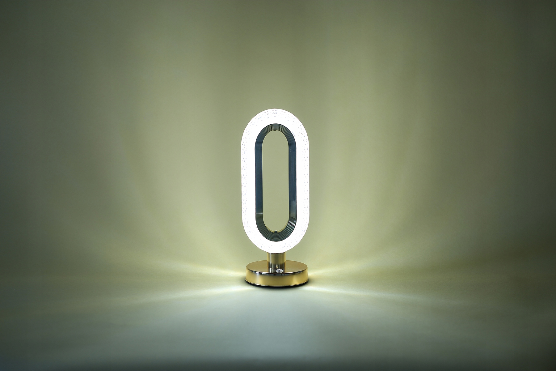 BEZPRZEWODOWA LAMPKA NOCNA DOTYKOWA LED KRYSZTAŁOWA 3 TRYBY GLAMOUR Kolor odcienie żółtego i złota przezroczysty